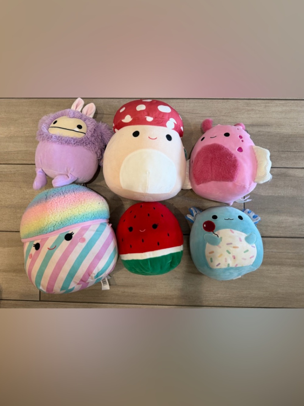 Lot bundle of 6 authentic Squishmallows